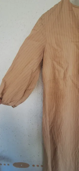 Vestido túnica beige talla única