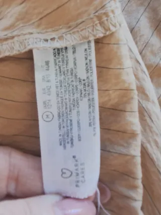 Vestido túnica beige talla única