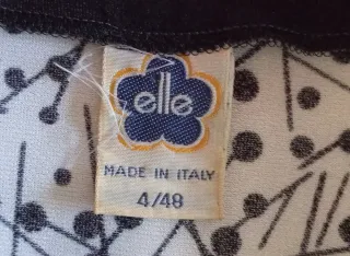 Abito elegante donna "ELLE" misto seta tg. 52