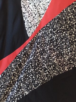 Abito elegante donna "ELLE" misto seta tg. 52