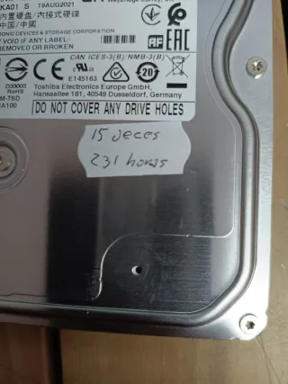 Disco Duro Toshiba P300 3.5" 1TB 7200RPM SATA 3