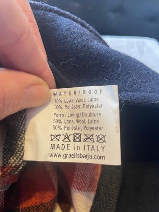 Gorra lana azul impermeable Talla S