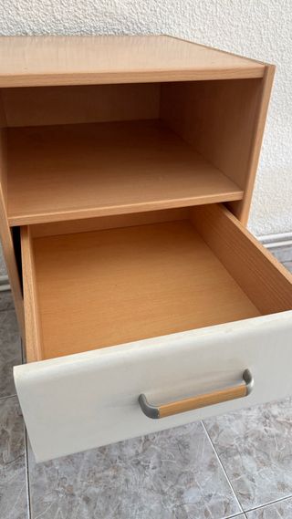 Cómoda/Cajonera Madera y Blanco