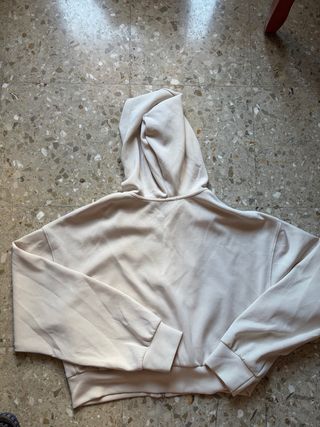 Chaqueta corta Stradivarius blanca