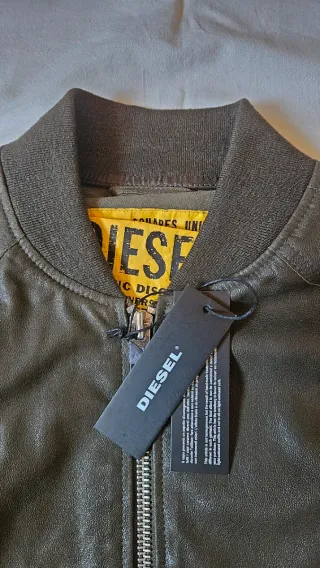 Cazadora Piel Diesel Hombre Talla XL