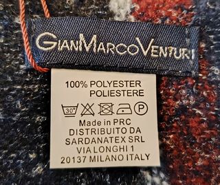 Sciarpa Tartan GMV Blu Navy e Rosso