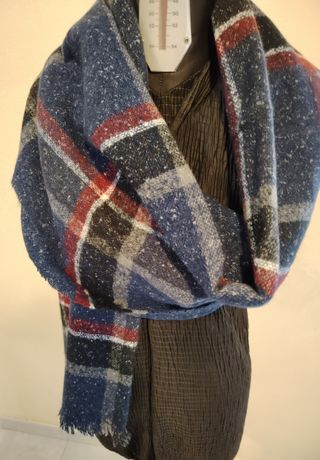 Sciarpa Tartan GMV Blu Navy e Rosso