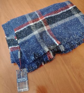 Sciarpa Tartan GMV Blu Navy e Rosso