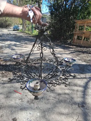 Lámpara cerámica artesana