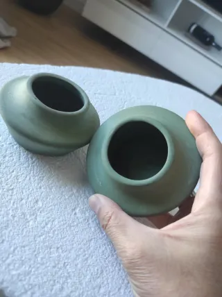 2 piccoli vasi in ceramica di R. 1993