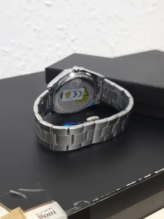 Reloj poedagar Hombre Negro y Plateado