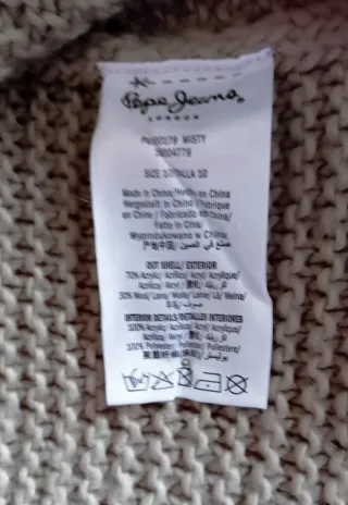 Chaqueta Pepe Jeans gris talla M