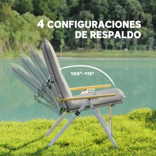 Sillas de Camping Plegables Aluminio