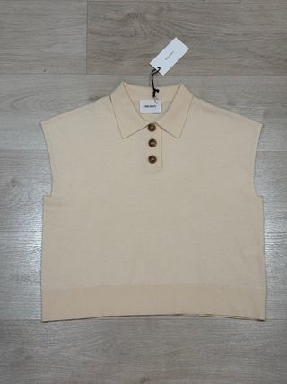 Sita Murt polo punto beige mujer M sin estrenar