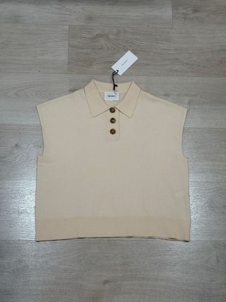 Sita Murt polo punto beige mujer M sin estrenar