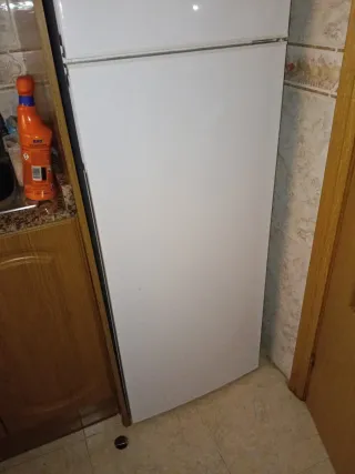 Frigorífico con congelador blanco