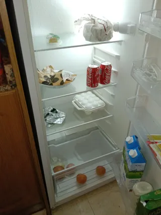 Frigorífico con congelador blanco