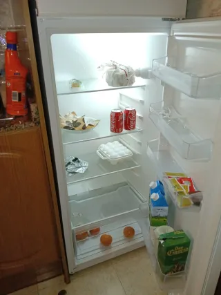 Frigorífico con congelador blanco