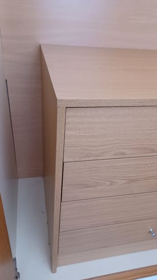 Cajonera de madera para armario