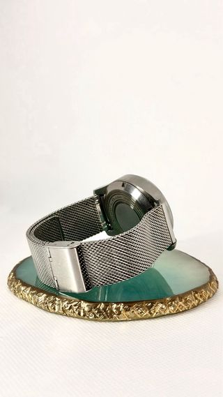 Reloj Aviador Malla Milanesa Negro