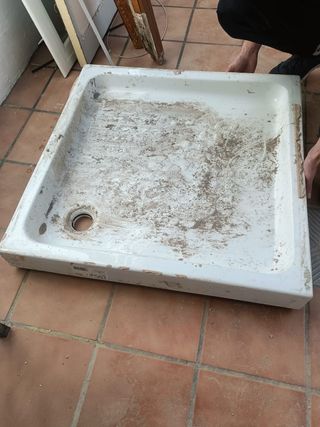 Plato de ducha cerámico cuadrado