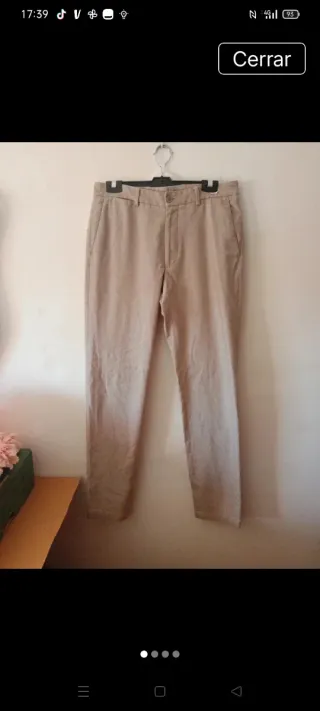 Pantalón de caballero beige