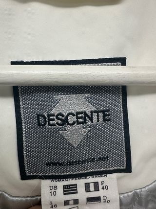 Chaqueta de esquí Descente Mujer Naranja/Blanco