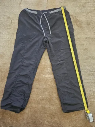 Vintage Black Aesthetic Trackpant Asics Baggy Y2K