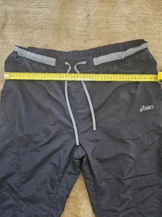 Vintage Black Aesthetic Trackpant Asics Baggy Y2K