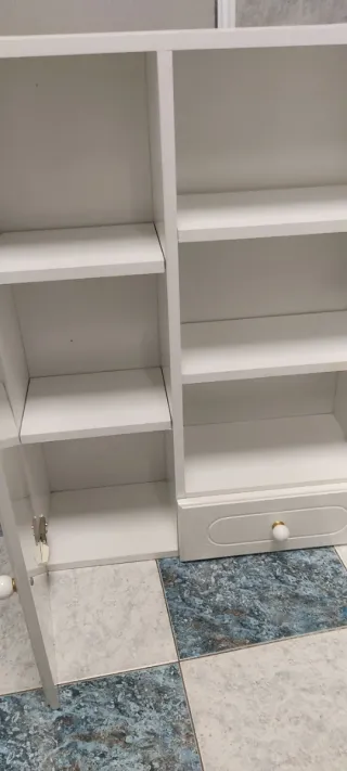 Armario baño lacado blanco