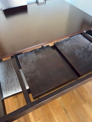 Mesa comedor madera extensible vengue sin sillas