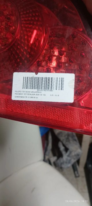 Piloto Trasero Izq Peugeot 307 2007