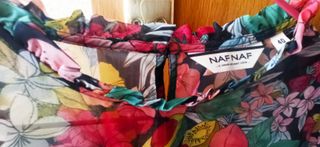 Blusa Naf Naf Estampado Frutas y Flores