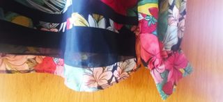 Blusa Naf Naf Estampado Frutas y Flores