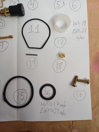 PIEZAS REPUESTO CARBURADOR SIMILAR A DELLORTO