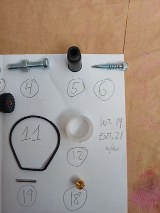 PIEZAS REPUESTO CARBURADOR SIMILAR A DELLORTO