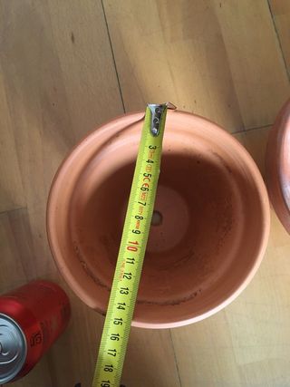 Lote 6 macetas de terracota