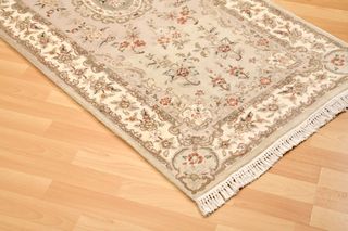 Alfombra persa lana y seda hecha a mano