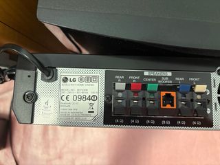 Home Cinema LG y 9 altavoces LG y Sony.