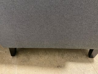 2 Poltrone con Braccioli Grigie in Tela. Nuove