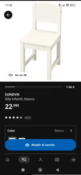 Mesa y 2 Sillas Infantiles IKEA Sundvik