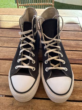 Zapatillas Converse Negras con plataforma