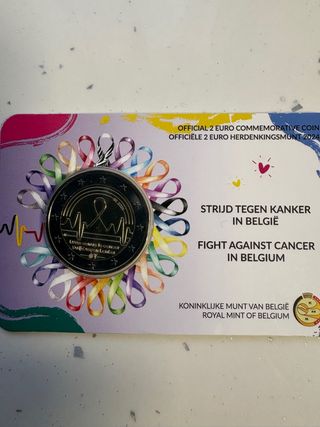 Moneda 2 Euros Conmemorativa Bélgica 2024