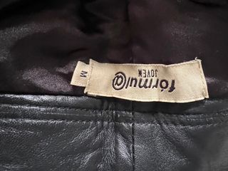 Pantalón Piel Negro Talla M Formula Joven