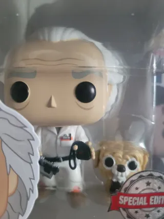 Pack Funko Pop! Back to the Future Doc 972 y Marty