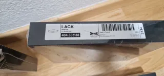 Mesa centro IKEA negra y 4  estante