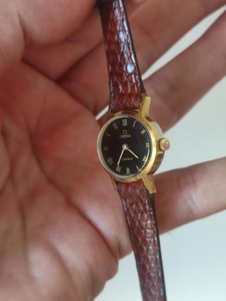 Omega Genève Reloj de Pulsera Dorado Negro