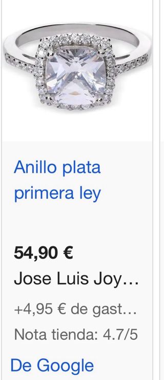 Anillo plata con perla cuadrada rosa