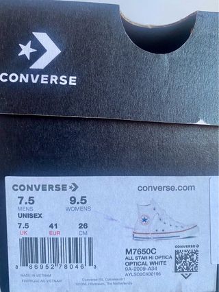 Zapatillas Converse All Star Hi Blancas