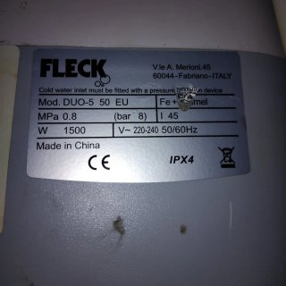 Termo eléctrico Fleck